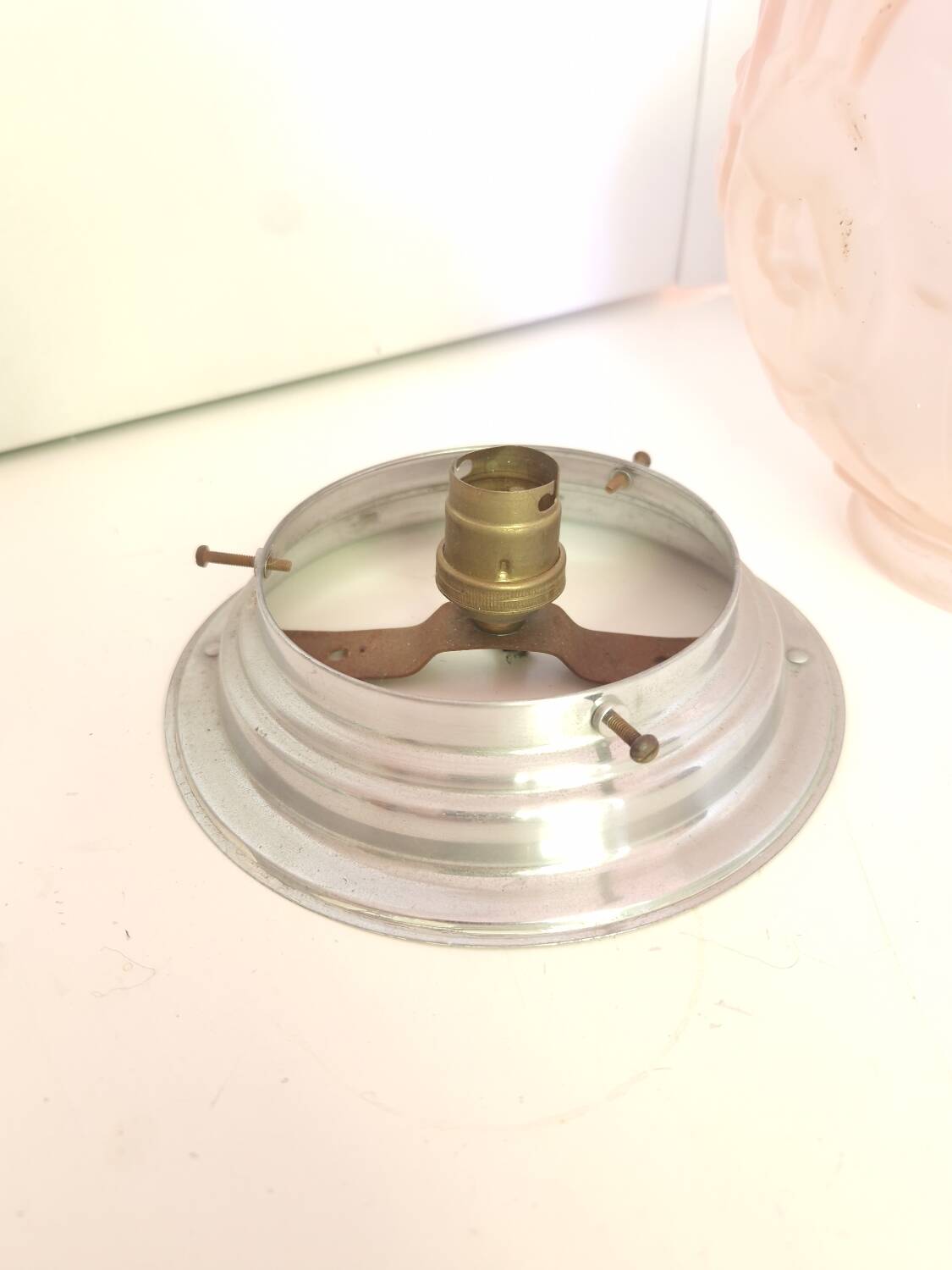 Art Deco molded glass ball chandelier ceiling light