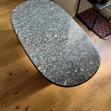 Table basse en granit bleu, circa 1980