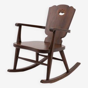 Rocking-chair scandinave Mid-Century