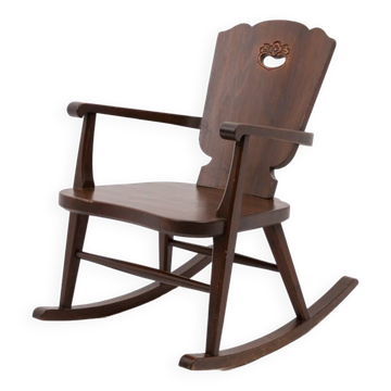 Rocking-chair scandinave Mid-Century
