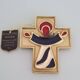 Bronze enamelled cross