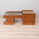 Vintage 70s wooden living room bar table Italian design
