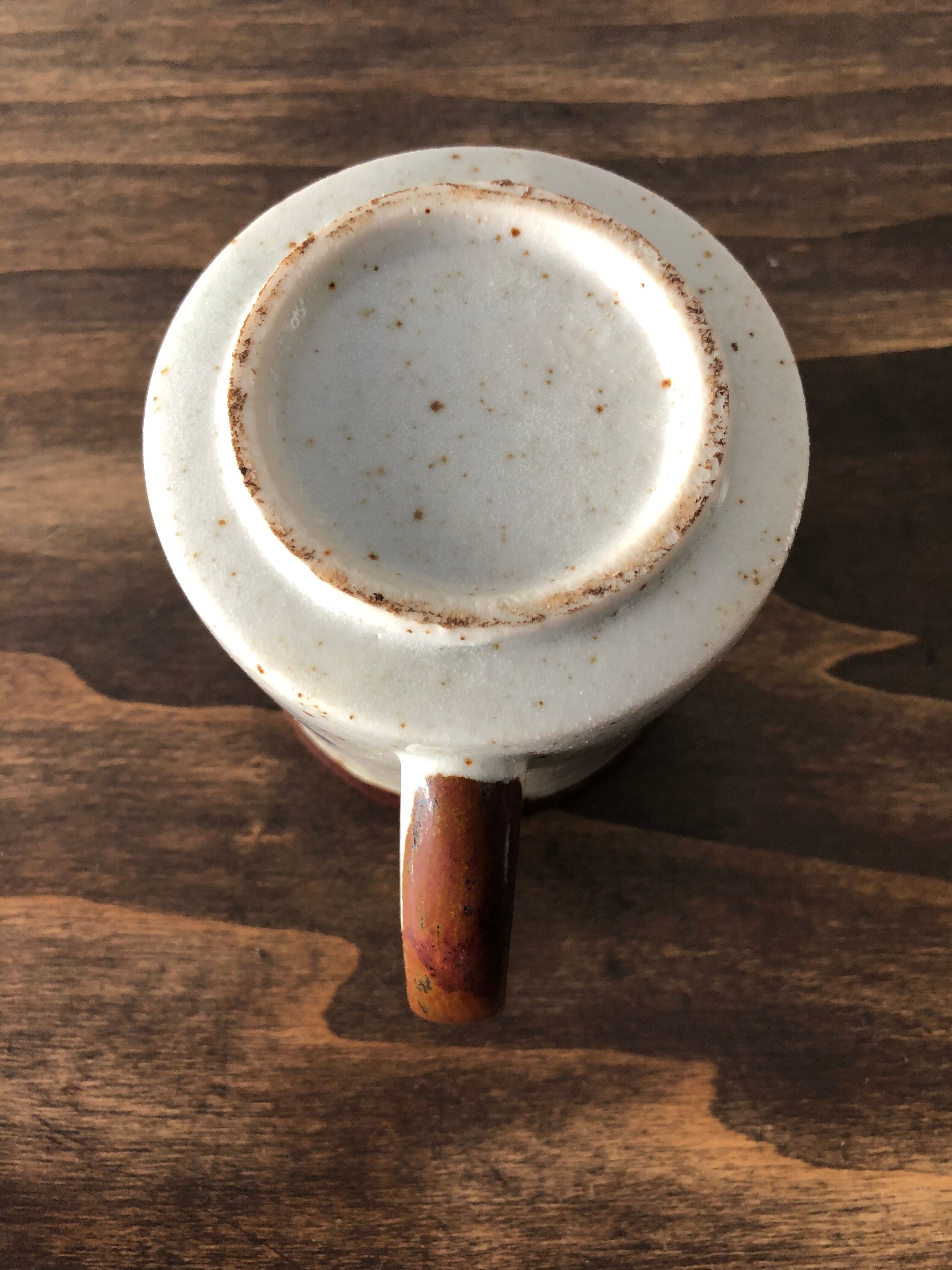 Vintage sandstone mug, mustache