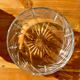 Chiseled crystal salad bowl