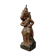 India, mid-19th century: Very large carved wooden statue of a God