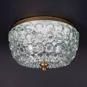 vintage limburg bubble glass ceiling LAMP model A 637 flush mount 1970s