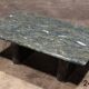 Table basse vintage en pierre naturelle italienne – Design élégant et long