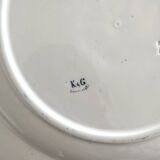 Round iron earth dish monogram “N” KG Lunéville
