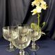 Set of 4 crystal red wine tasting glasses