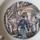5 assiettes creuses faïence sarreguemines  ma normandie