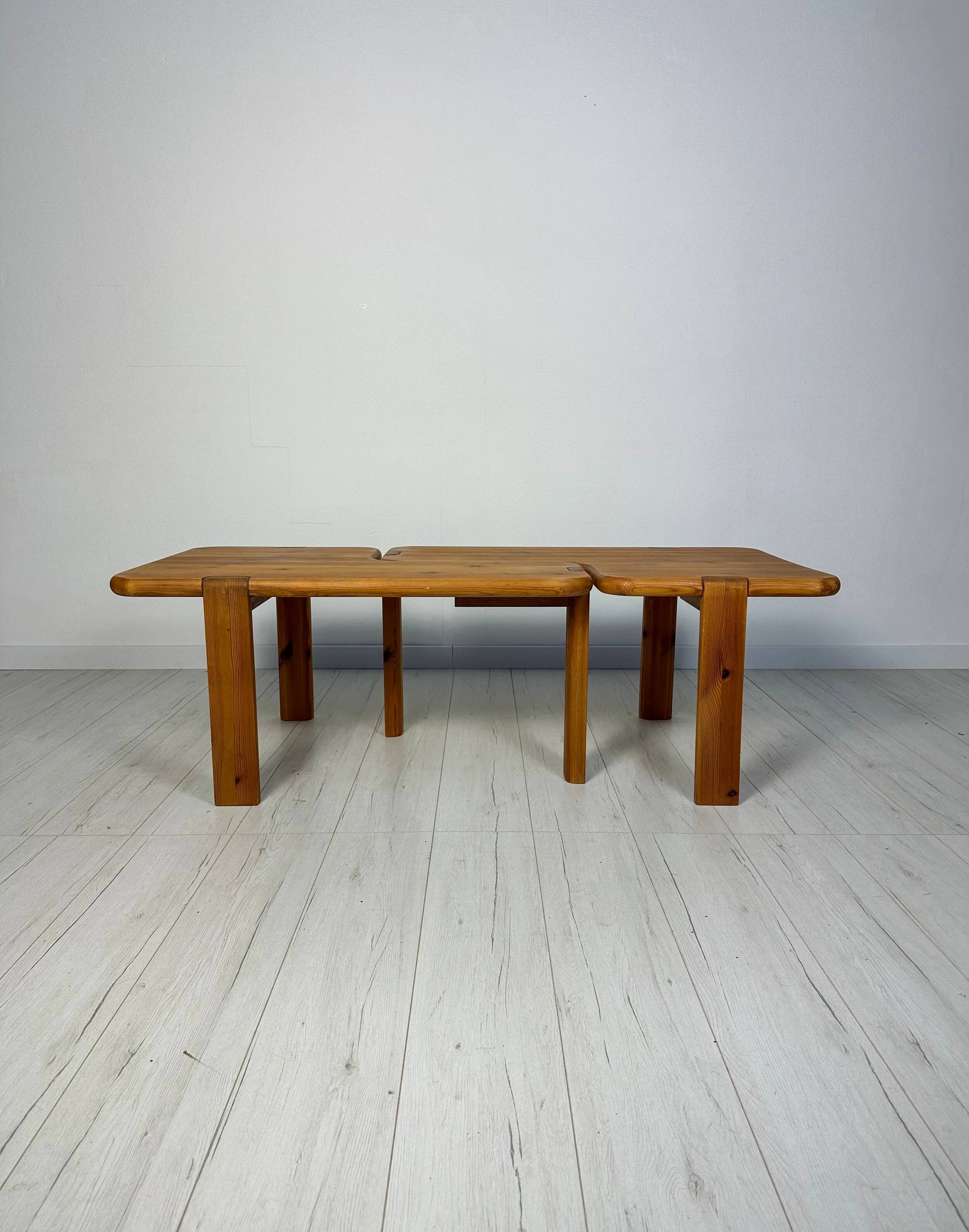 60s Set of 2 vintage Danish Pine Coffee Tables by Aksel Kjersgaard
