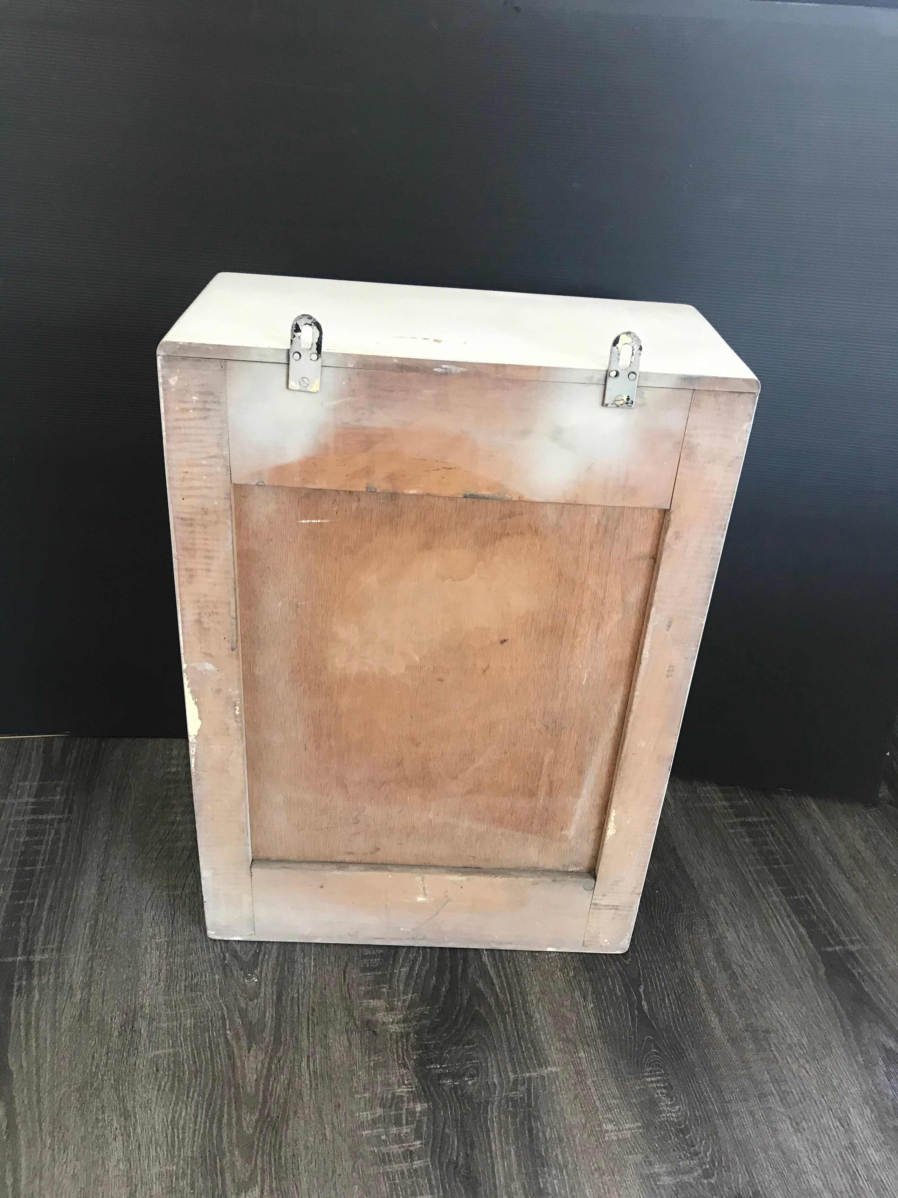 Vintage wooden medicine cabinet
