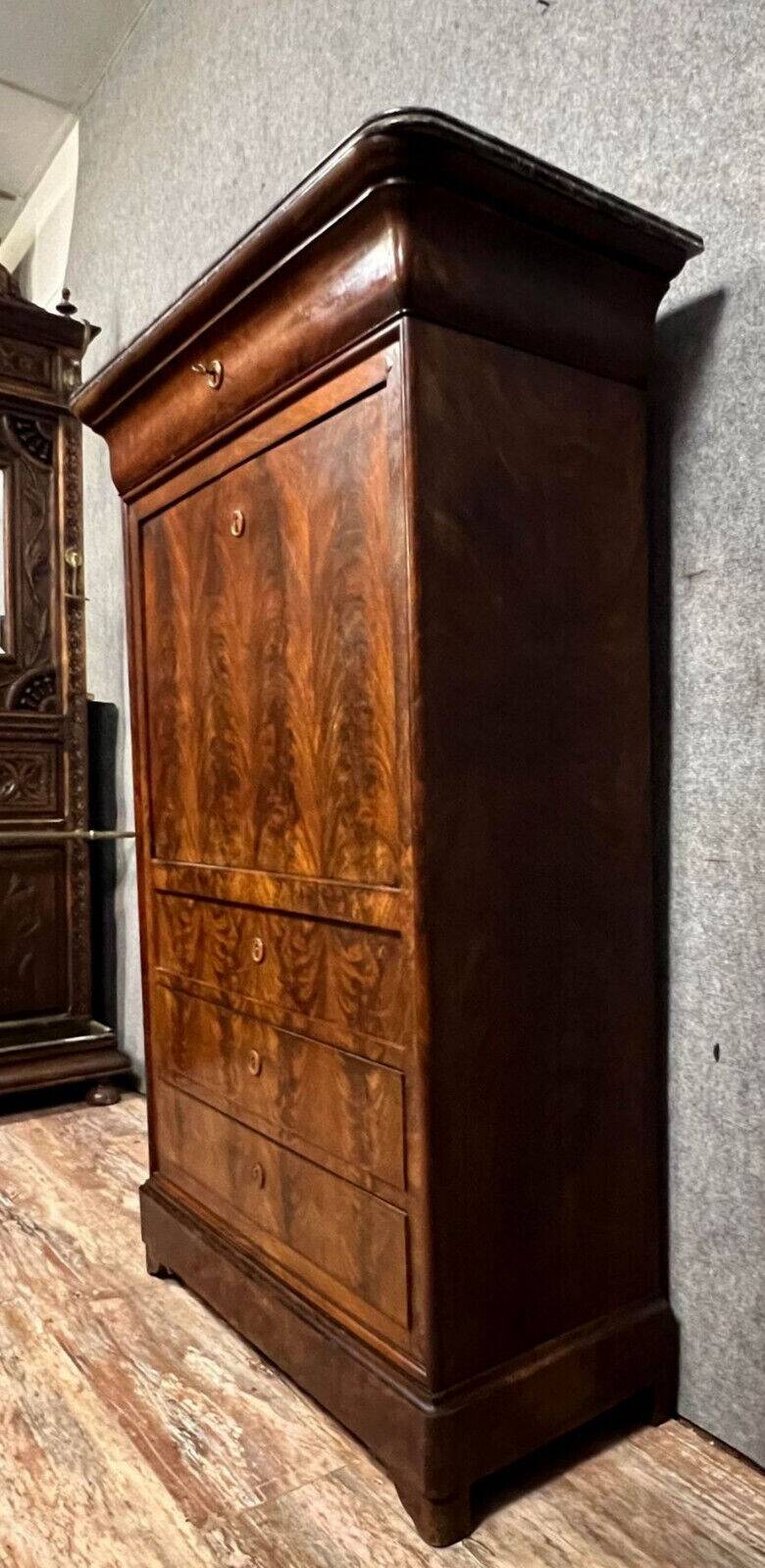 Louis Philippe period Parisian secretary in mahogany circa 1830