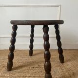 Beaded wooden side table