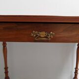 Antique mahogany sidetable with drawer