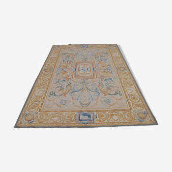 Handmade Aubusson style rug 284 x 183 cm