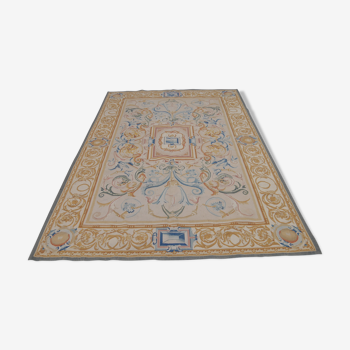 Tapis d'Aubusson de style fait main 284 x 183 cm