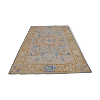 Handmade Aubusson style rug 284 x 183 cm