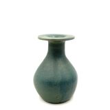 Vase vintage en céramique bleu clair, France 1960