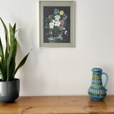 Vintage Still Life Painting of Flowers