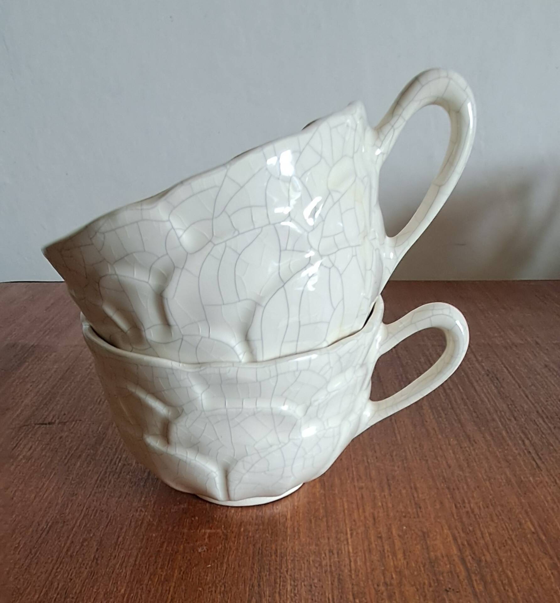 Tea set, pottery from Charolles by Jacques and Kira Molin. An