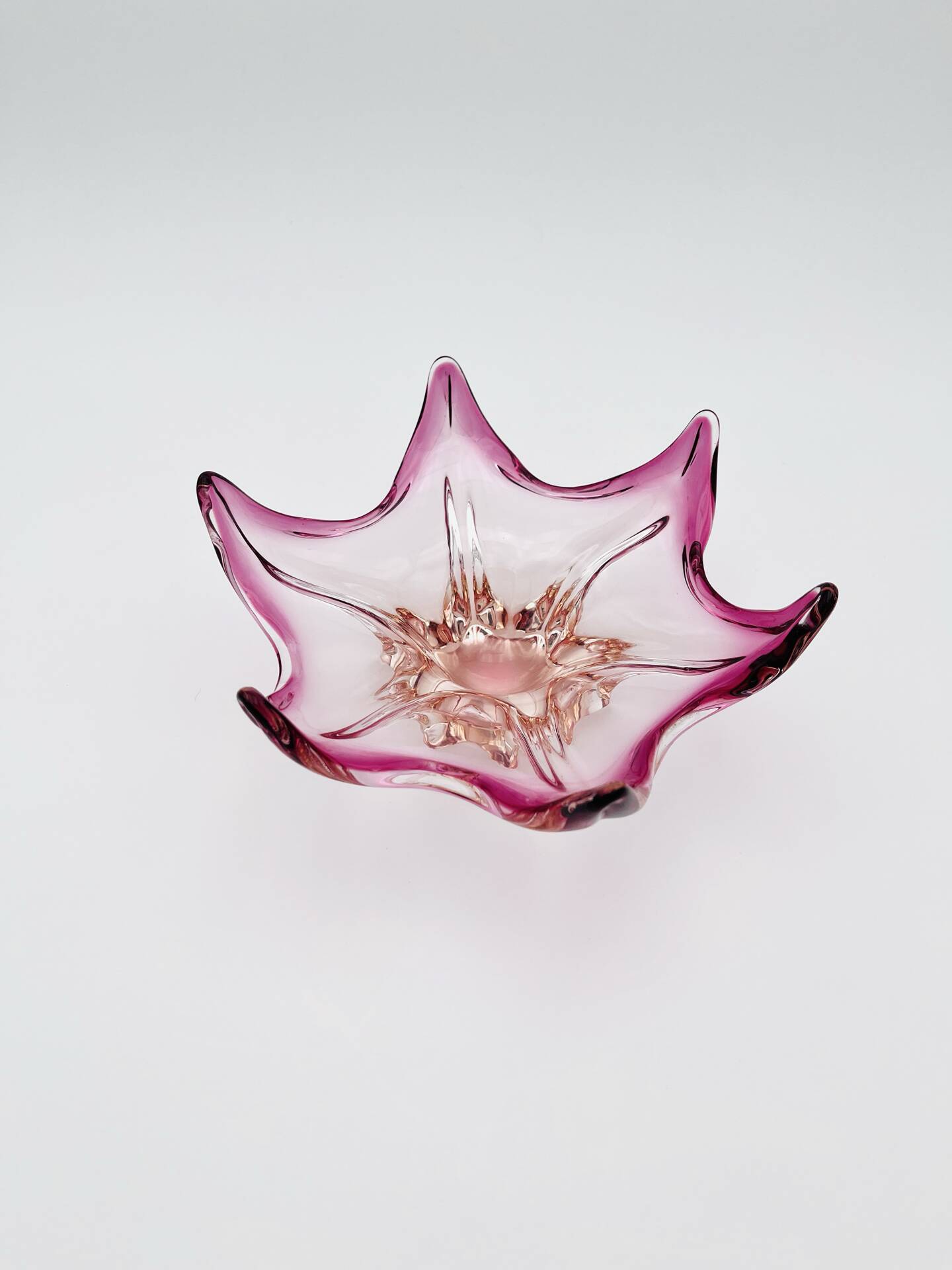 Murano Organic Cup - Peach & Fuchsia Gradient - Star 1960