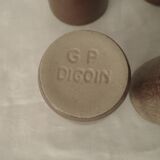 6 glasses digoin france vintage