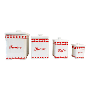 Lot 4 pots à épices