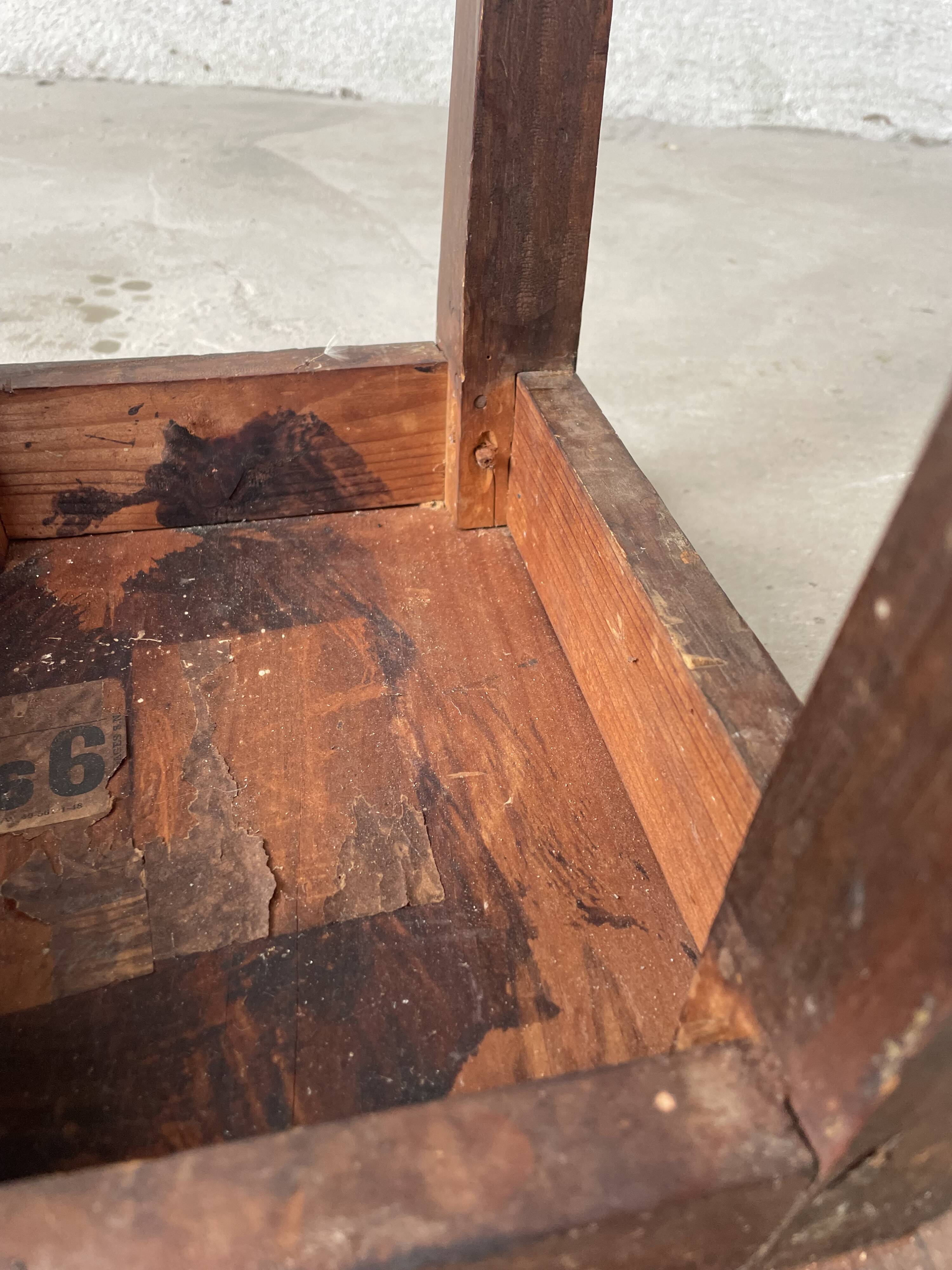 Antique solid wood stool