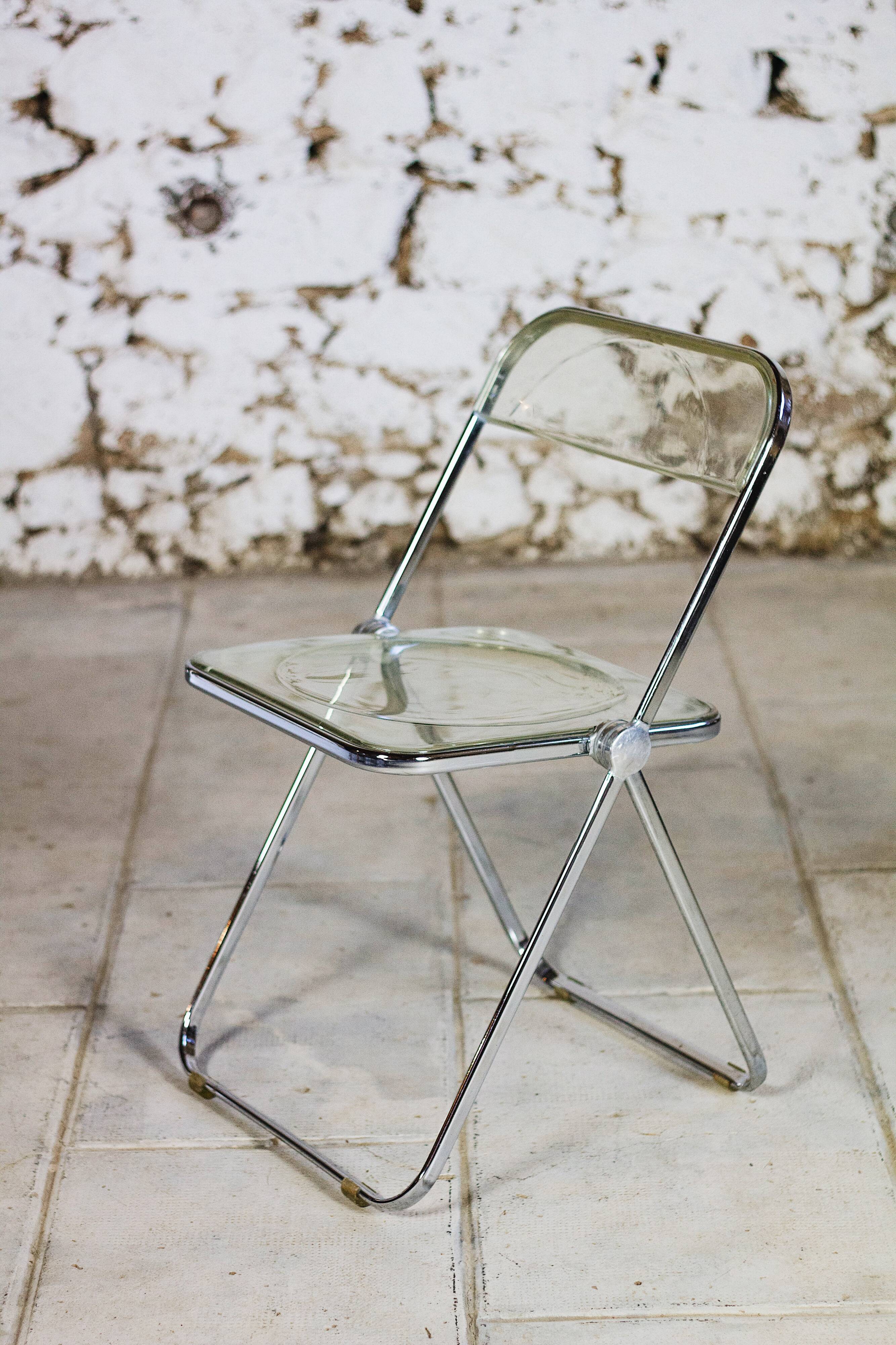 Folded chair by Giancarlo Piretti for Anonima Castelli, 1970