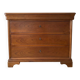 Antique solid wood chest of drawers with a secret drawer.