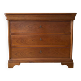Commode ancienne en bois massif avec tiroir secret
