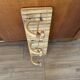 Vintage rattan coat rack