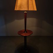 Lampadaire art déco avec table, Suède, années 1940