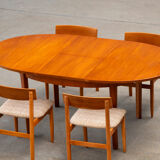 Scandinavian table in blond teck 1960