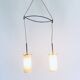 Double Pendant Lamp from Rotaflex, 1950s
