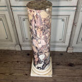 Column in purple and white breccia marble from Carrara, 19th century