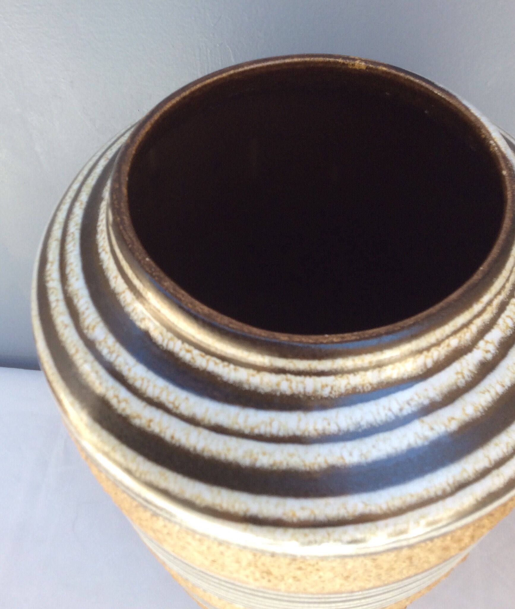 Xxl West Germany ceramic vase, 1960s