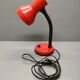 Elite - industrial style desk lamp - red lacquered metal - netherlands - 90's