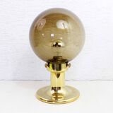 Table lamp vintage smoked glass