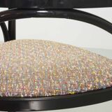 4 Wooden Black Lacquered Thonet Triangle Dining Chairs Model 87, 1980s