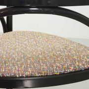 4 Wooden Black Lacquered Thonet Triangle Dining Chairs Model 87, 1980s