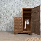 Armoire asymétrique art déco (rénovée)