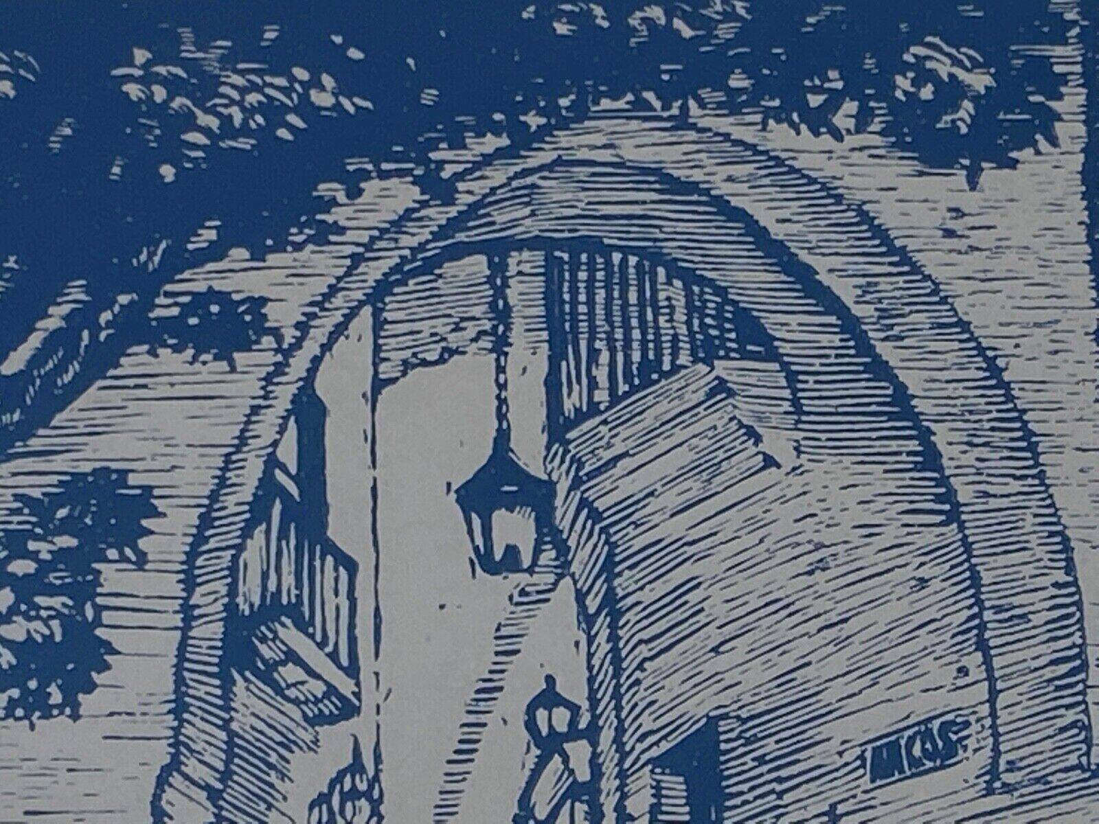 Lithographie Espagne Andalucia signature à identifier début XXe