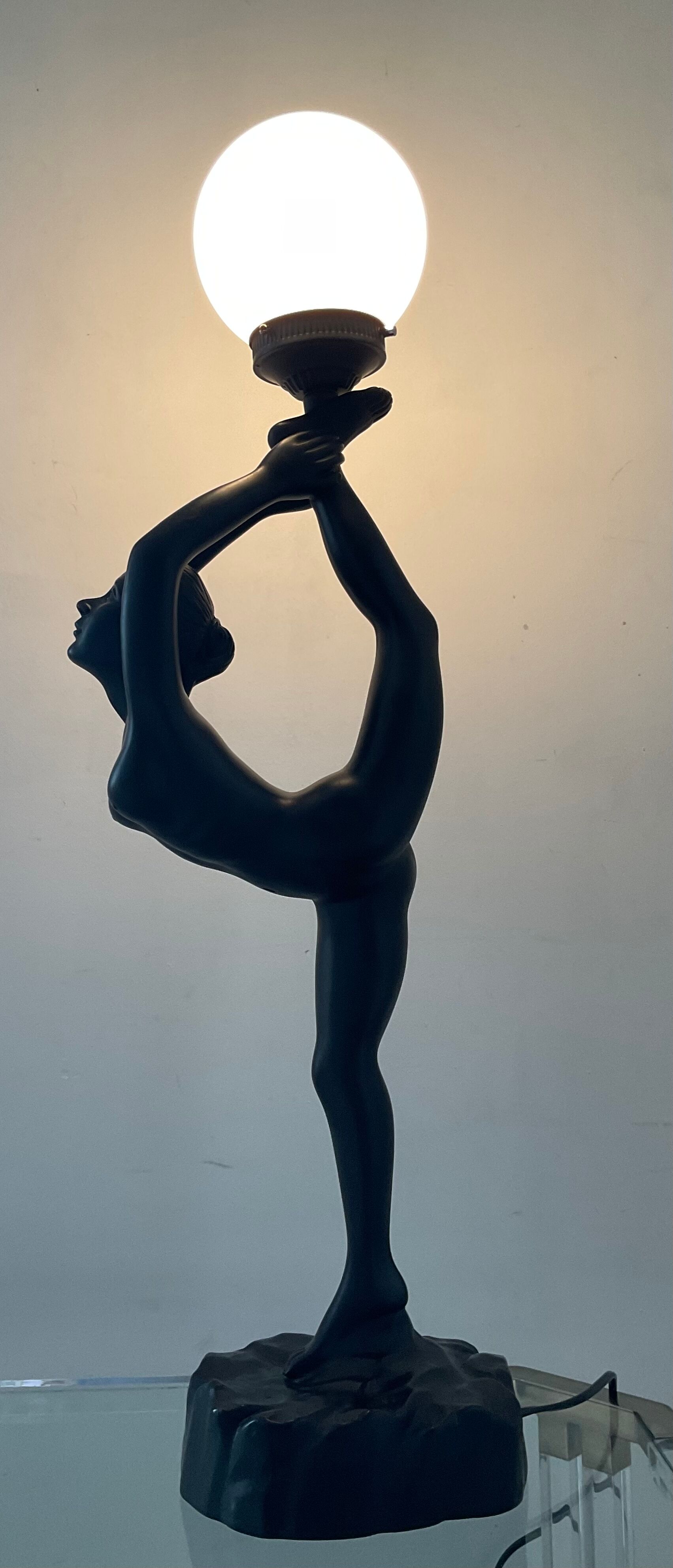 Vintage lamp Dancer of the 70s-80s Art Deco style