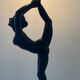 Vintage lamp Dancer of the 70s-80s Art Deco style