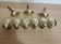 Set of brass door handles