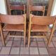 Regain elm and leather chairs