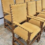 9 armchairs in the Louis XIII style