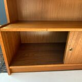 Danish Modular Teak Library Bookshelf Corner Unit Bookcase Mid 20th Century